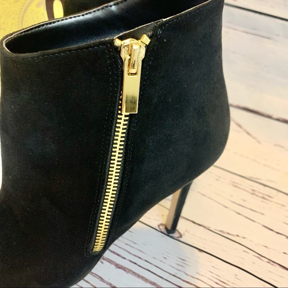 Mix No. 6 Wylda Peep Toe Bootie Side Zipper Size 8 Black - Picture 2 of 12